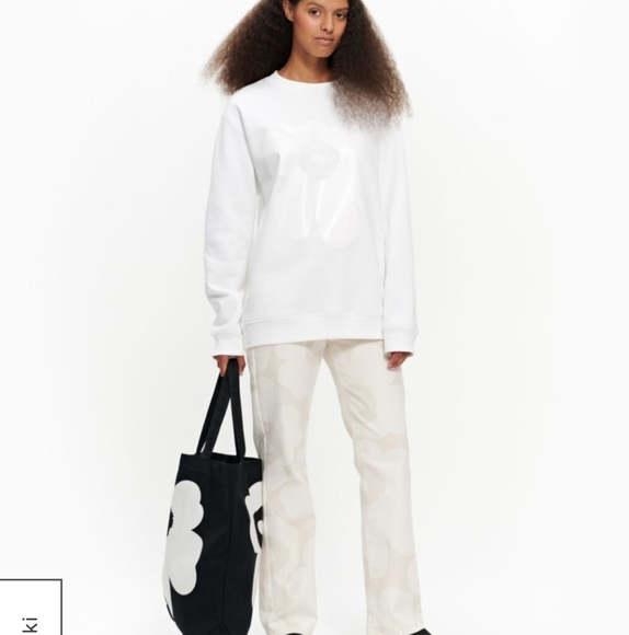 NWT NIP Marimekko Lohkare Unikko Sweatshirt - Picture 2 of 3